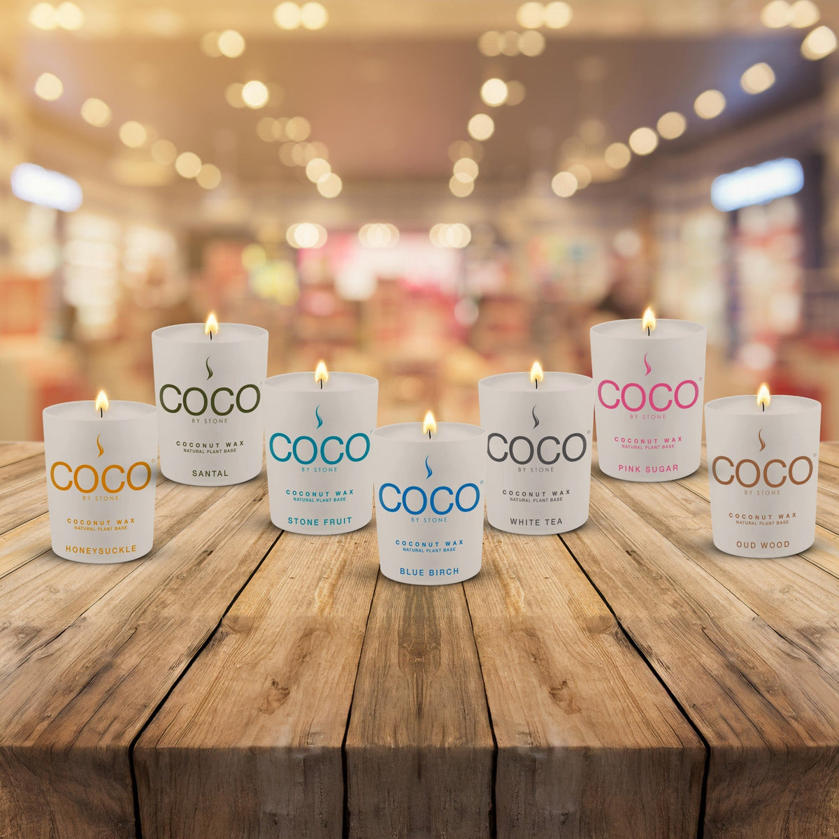 Baies Natural Coconut Apricot Wax Candle - Ornate Home