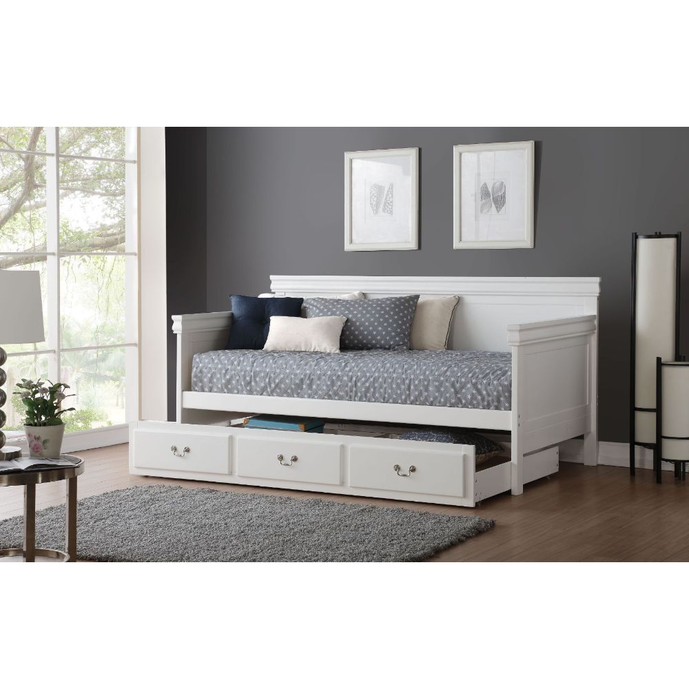 Bailee White Trundle - Ornate Home