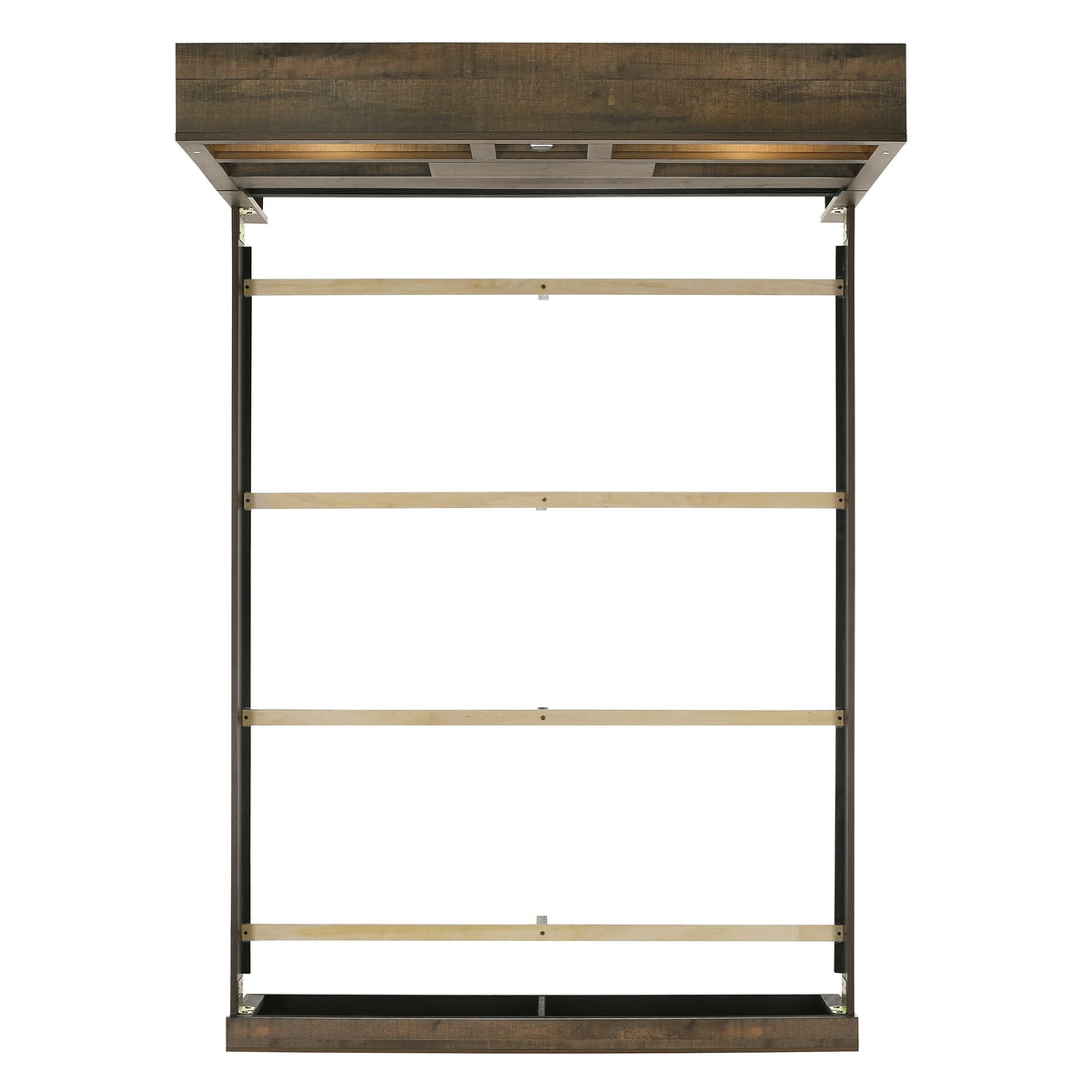 Bailey Walnut 6-Piece King Bookcase Panel Bedroom Set with Bluetooth - Ornate Home