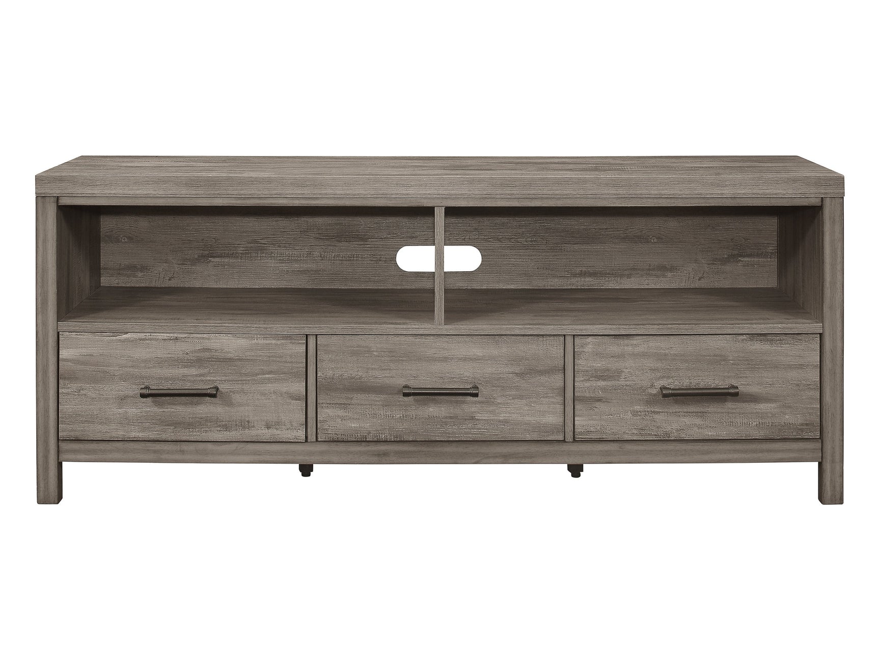Bainbridge Weathered Gray 66" TV Stand - Ornate Home