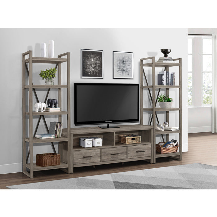 Bainbridge Weathered Gray 66" TV Stand - Ornate Home