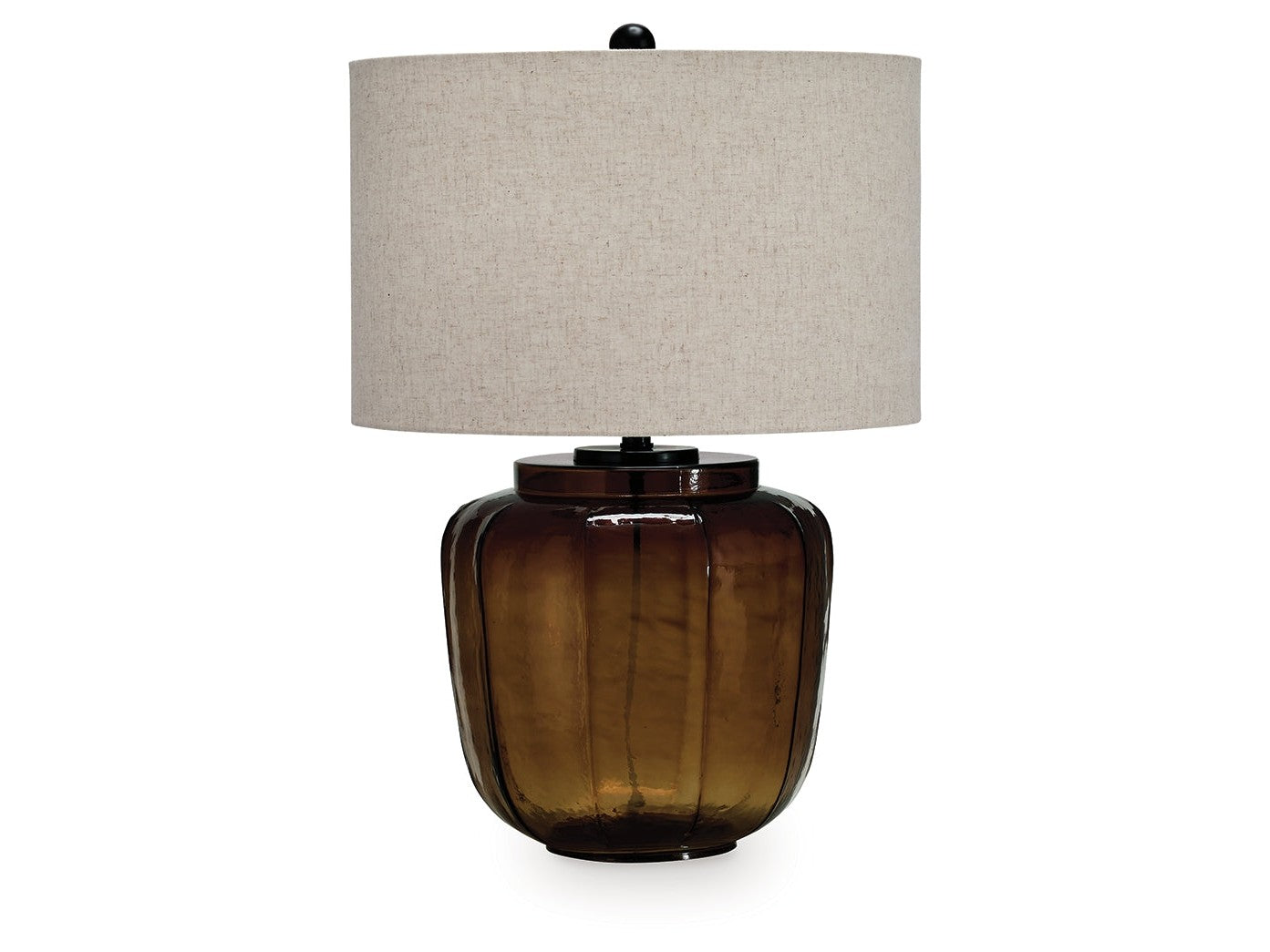 Bainmore Amber Glass Table Lamp (1/CN) (Online Special Price) - Ornate Home