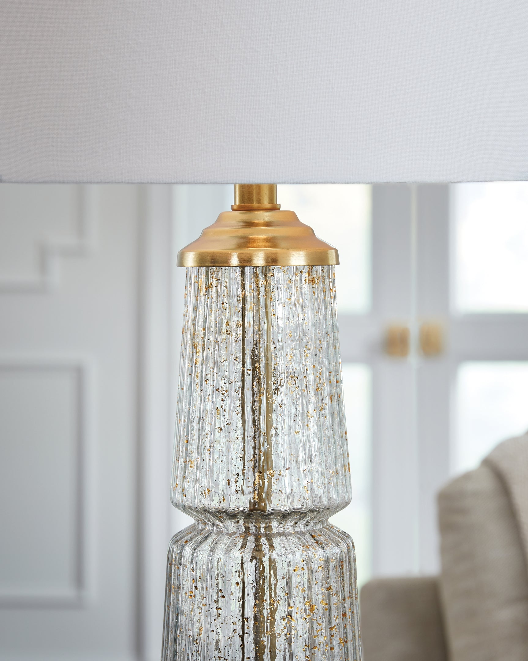 Bakersboro Clear/Gold Finish Table Lamp - Ornate Home