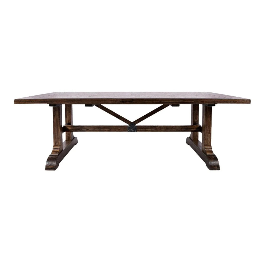 Bakersfield Brown/Cream Dining Table w/ 4 Chairs - Ornate Home