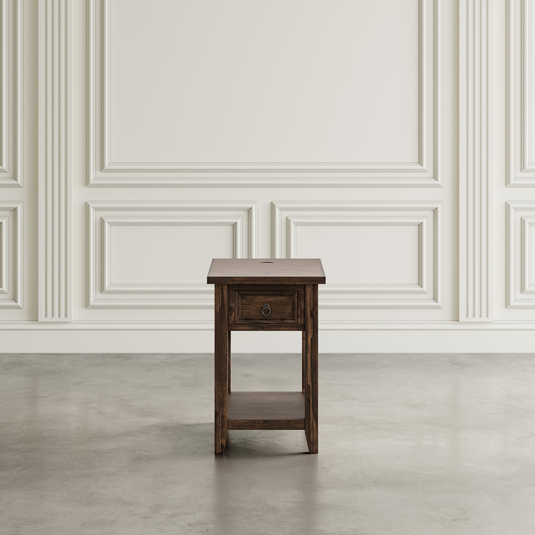 Bakersfield Brown Power Chairside Table - Ornate Home