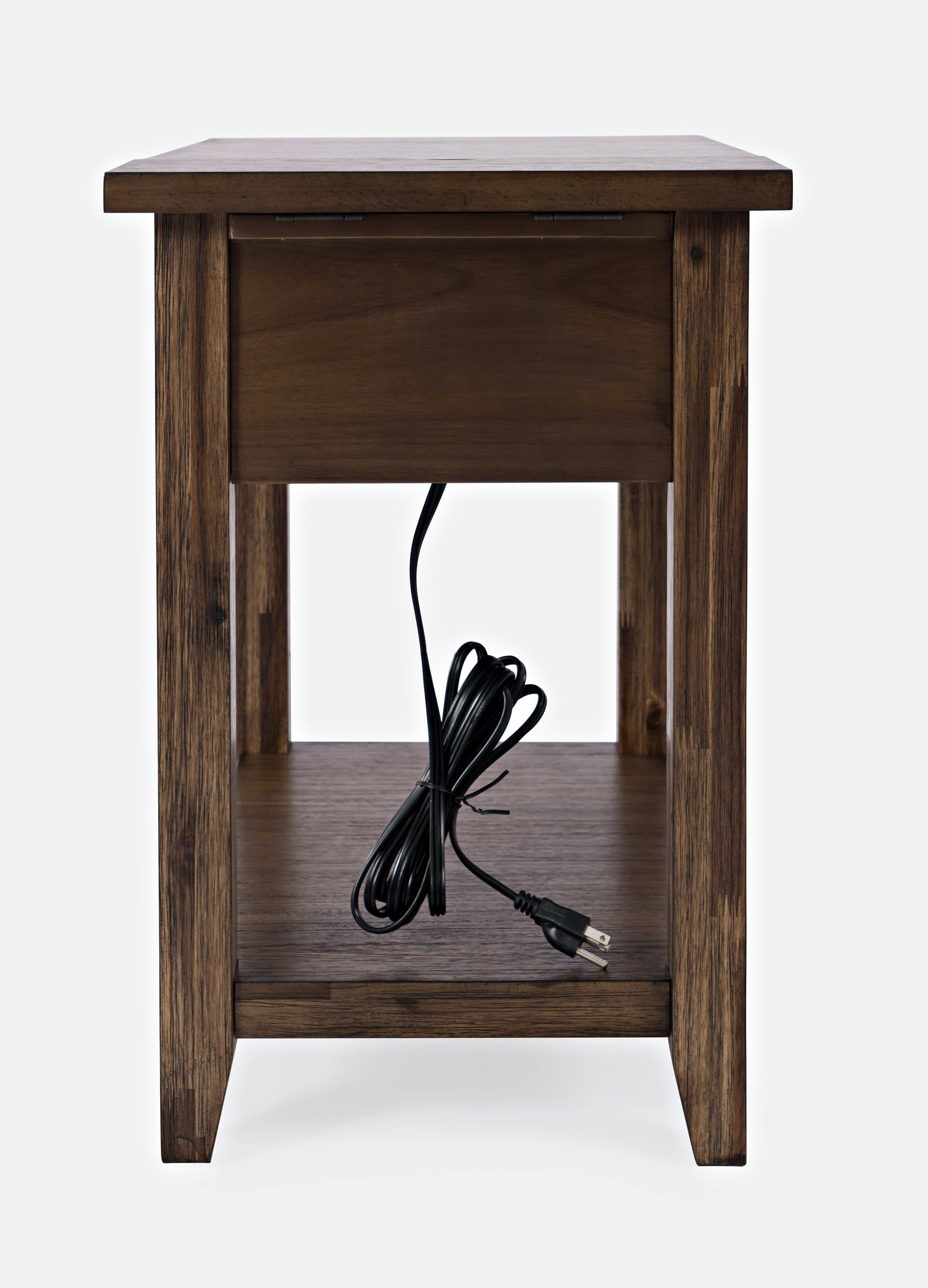 Bakersfield Brown Power Chairside Table - Ornate Home