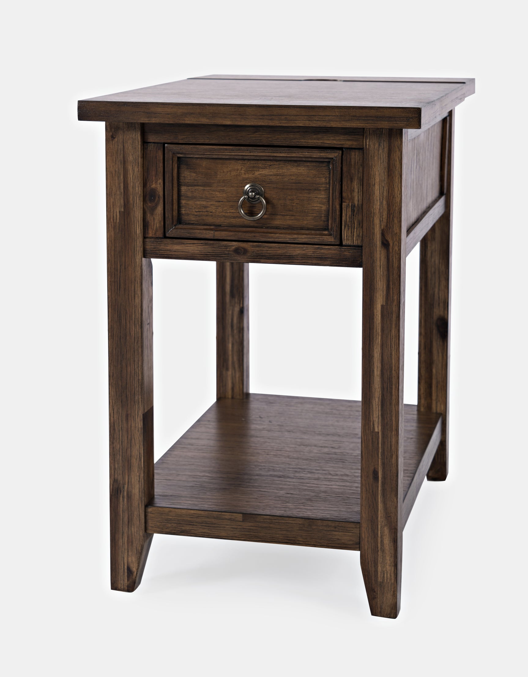 Bakersfield Brown Power Chairside Table - Ornate Home