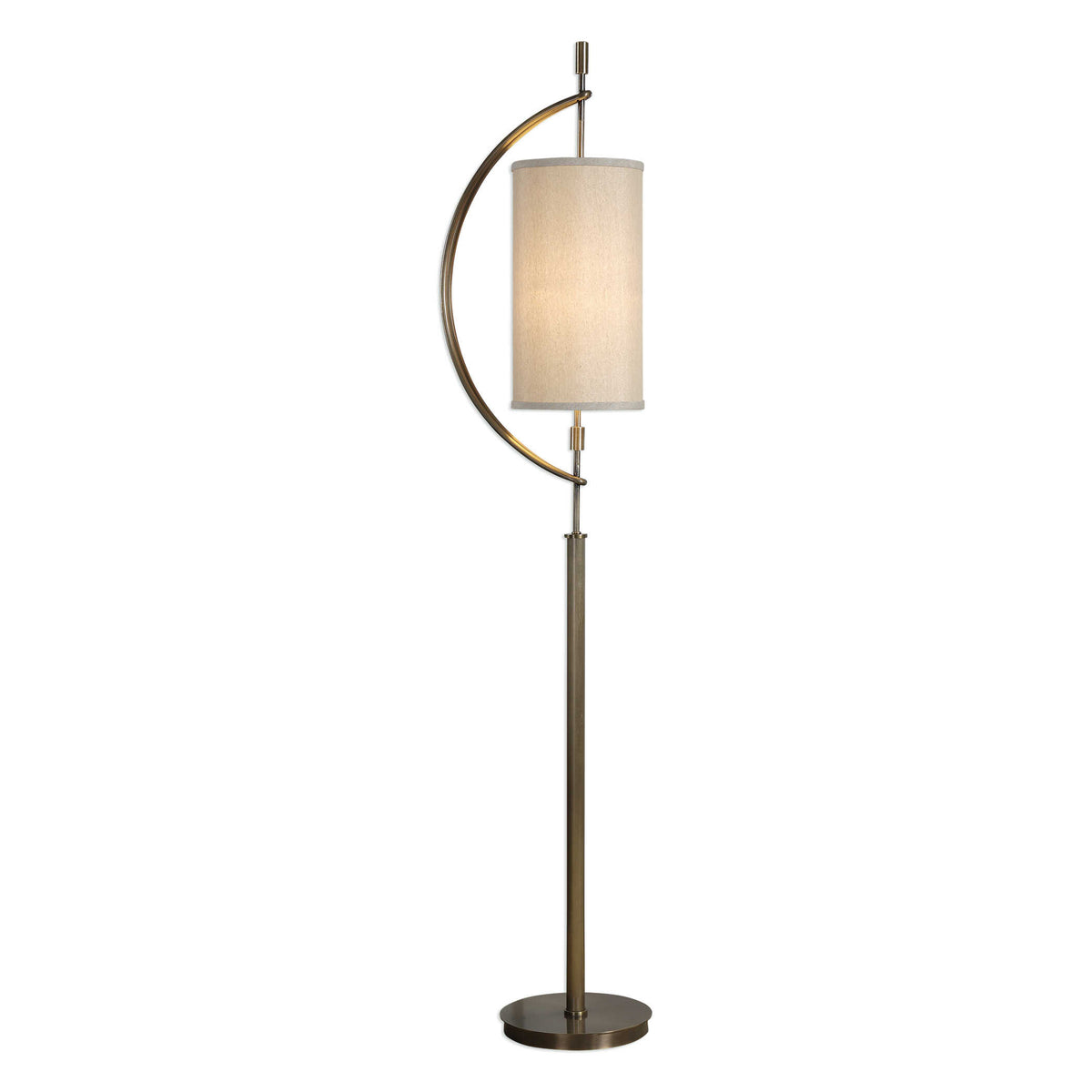 Balaour Antique Brass Floor Lamp - Ornate Home