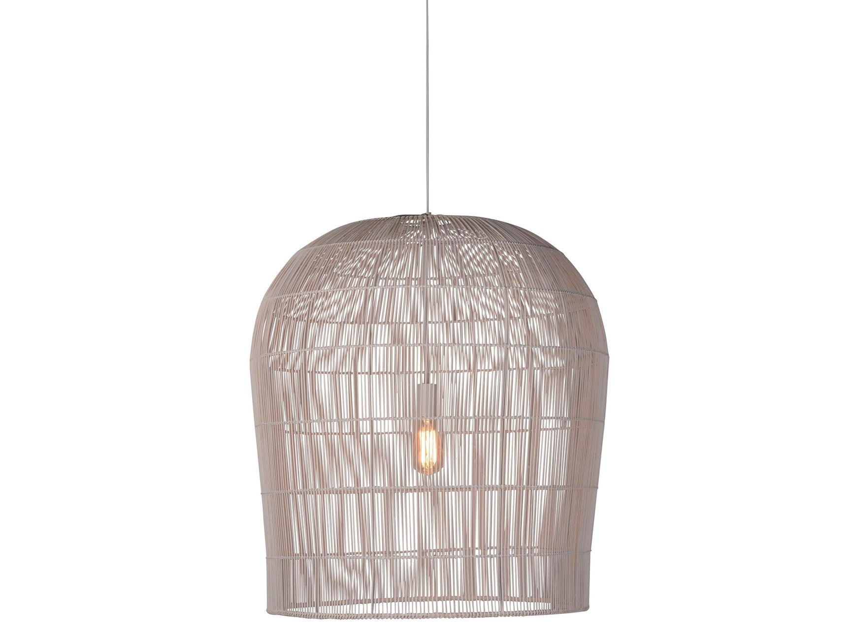 Baldy Cream Pendant Light - Ornate Home