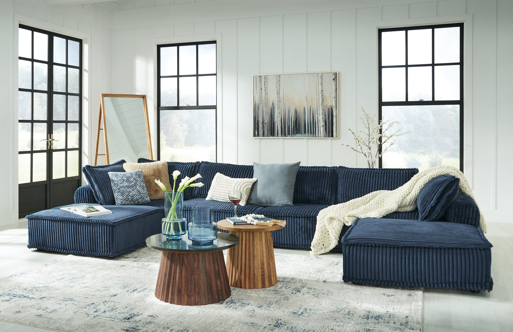 Bales Navy 6-Piece Modular Seating - Ornate Home