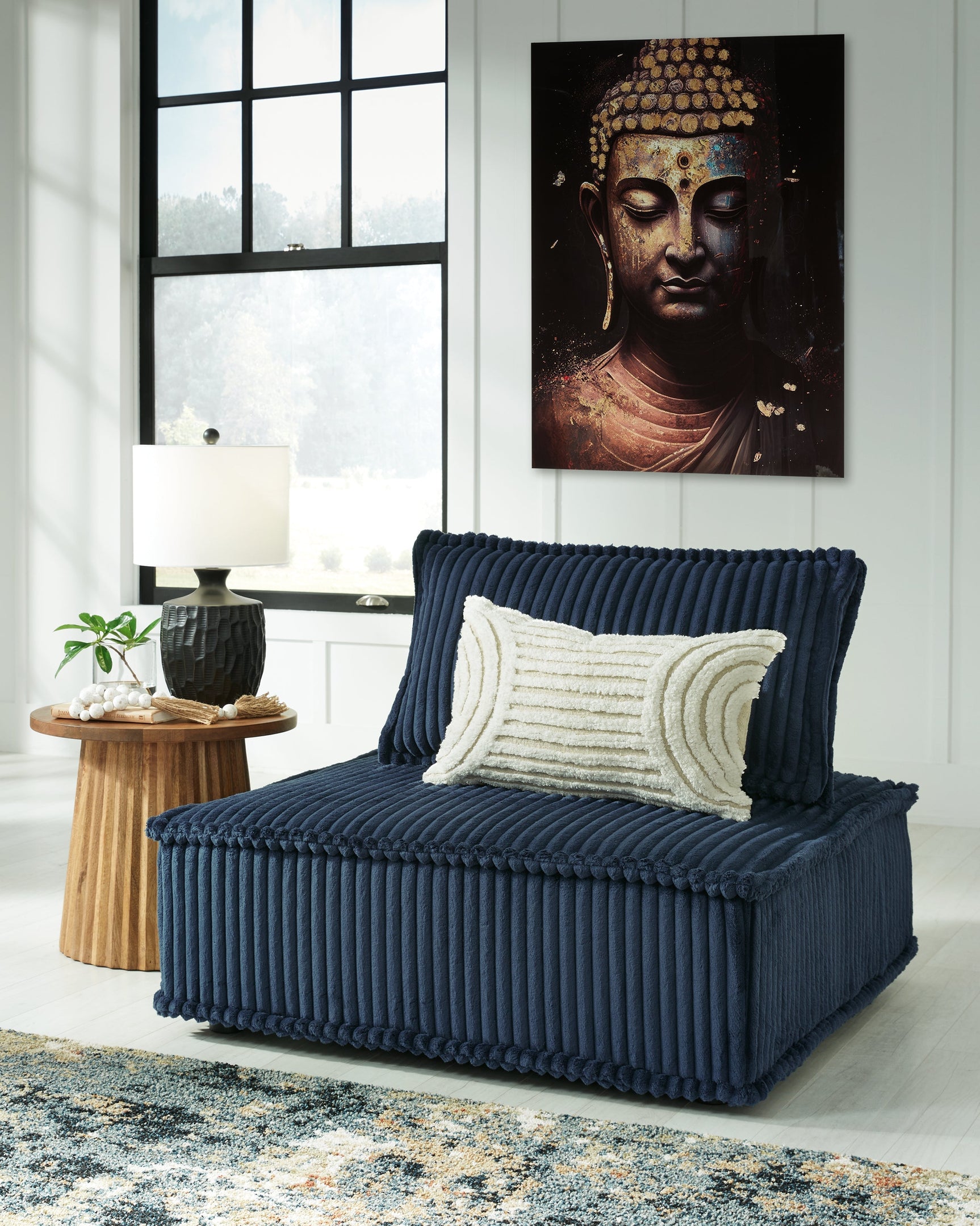 Bales Navy Accent Chair (Online Special Price) - Ornate Home