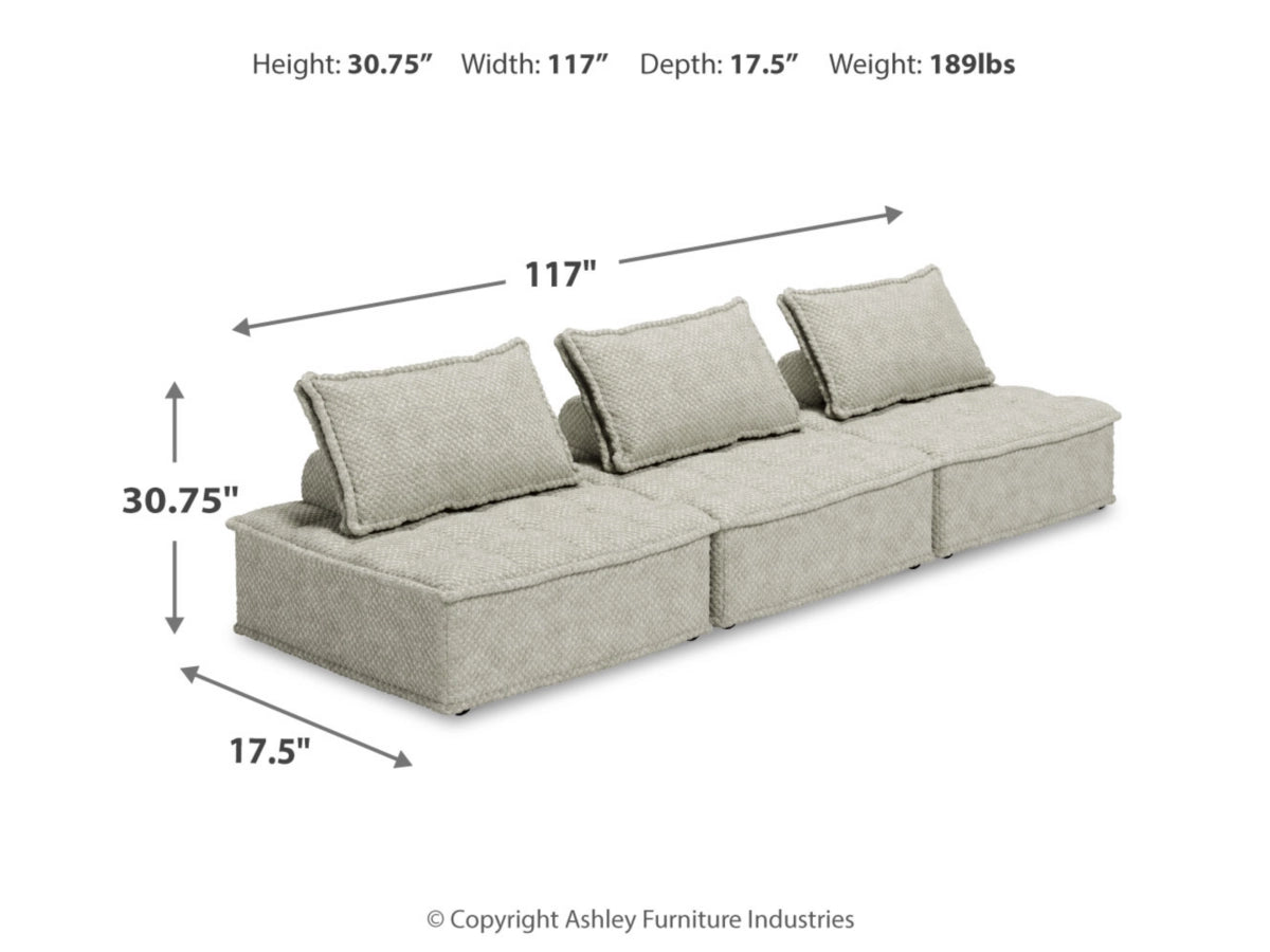 Bales Taupe 3-Piece Modular Seating - Ornate Home