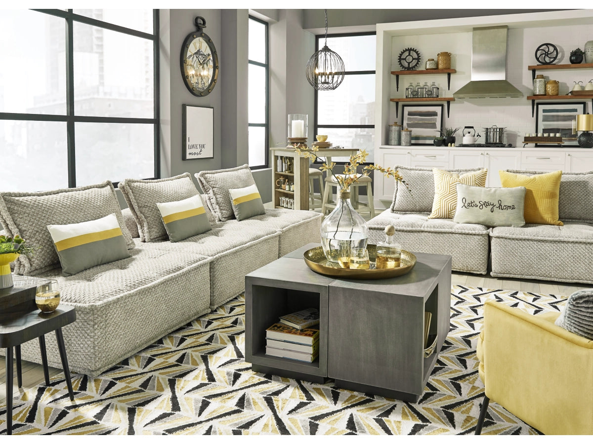 Bales Taupe 3-Piece Modular Seating - Ornate Home