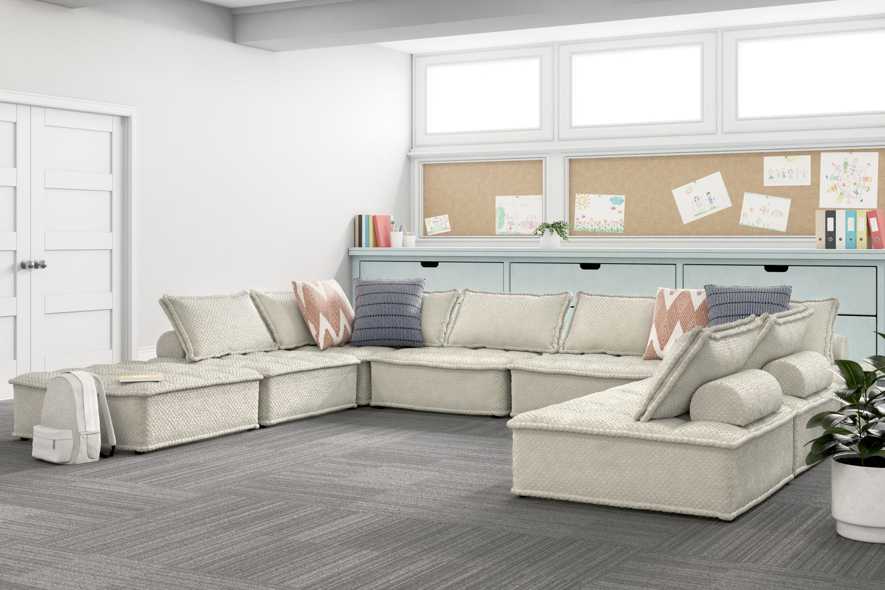 Bales Taupe 8-Piece Modular Seating (Online Special Price) - Ornate Home