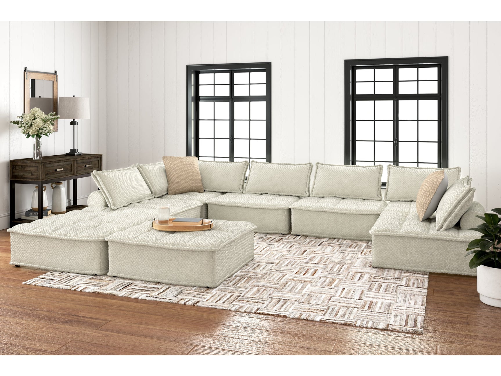 Bales Taupe 8-Piece Modular Seating - Ornate Home