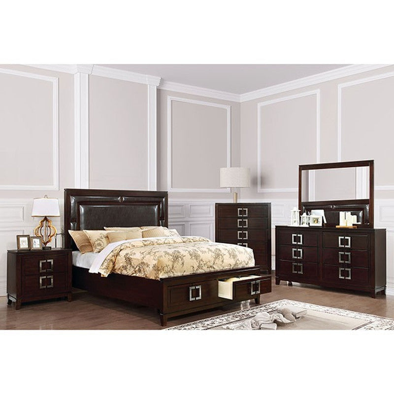 Balfour Brown Cherry Mirror - Ornate Home