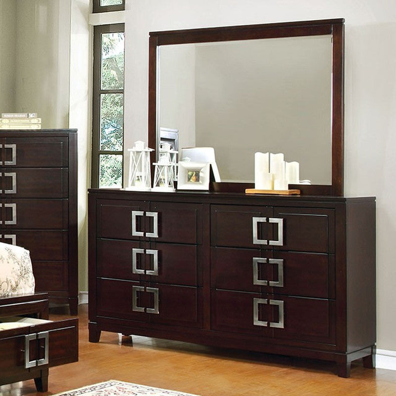 Balfour Brown Cherry Mirror - Ornate Home