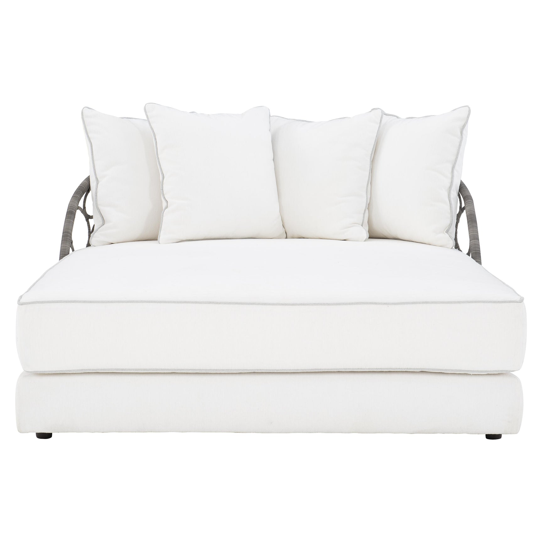 Bali Peppercorn/White/Cream Outdoor Daybed - Ornate Home