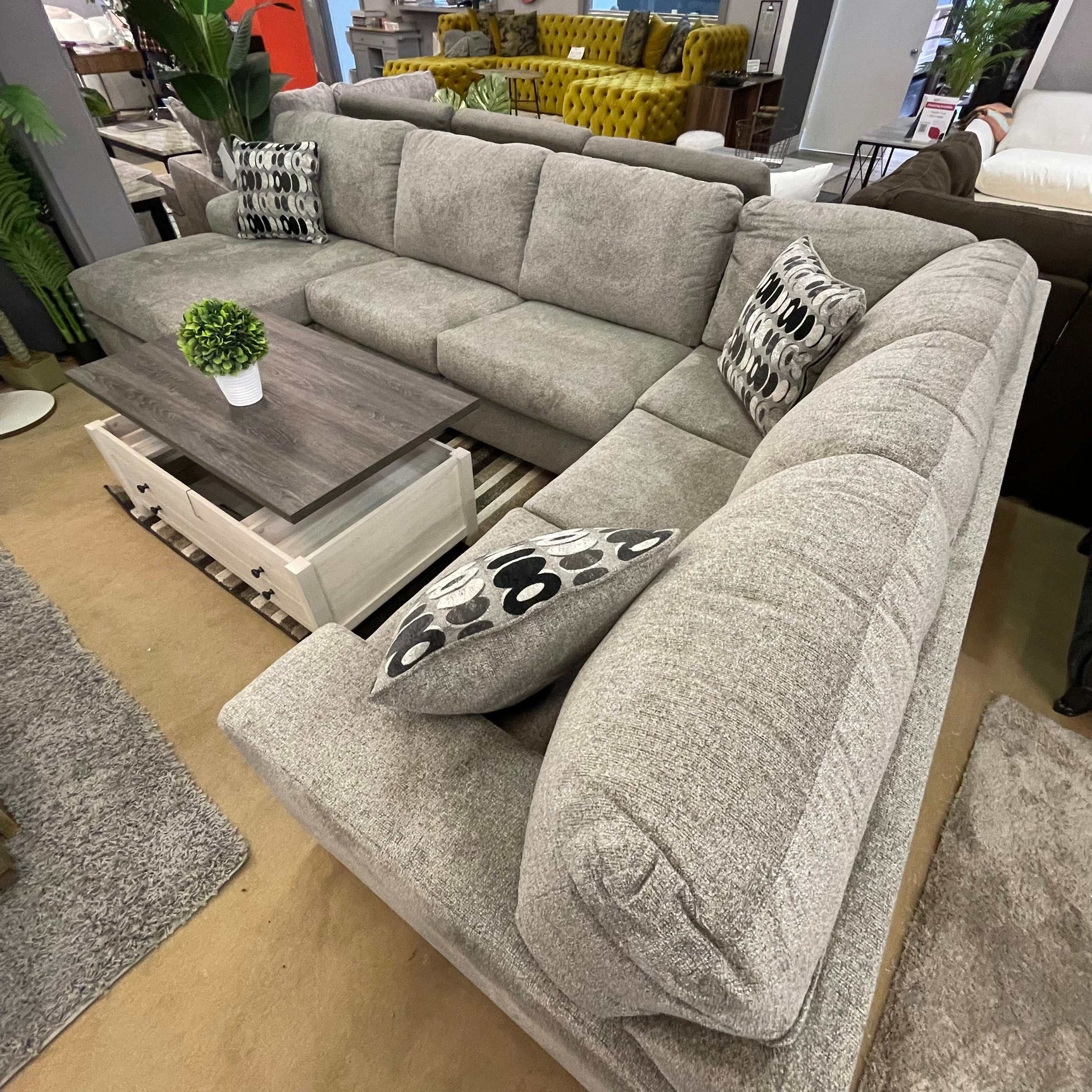 Ballinasloe Platinum 3pc Sectional Sofa w/ LAF Chaise (Online Special Price) - Ornate Home