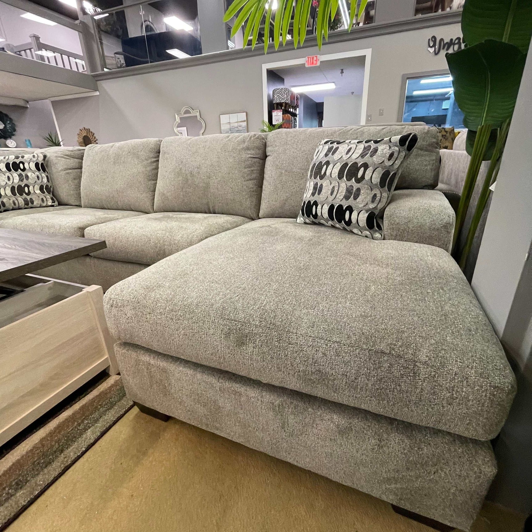 Ballinasloe Platinum 3pc Sectional Sofa w/ RAF Chaise (Online Special Price) - Ornate Home