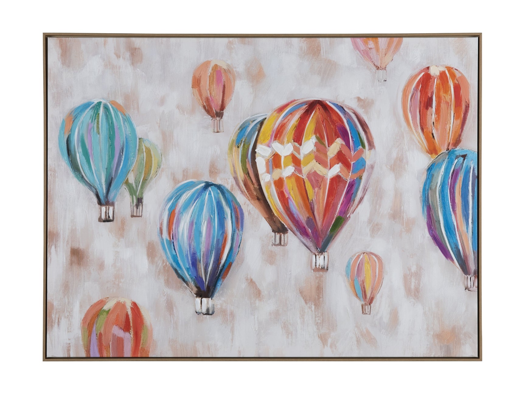 Balloons Up Blue/Orange Canvas
