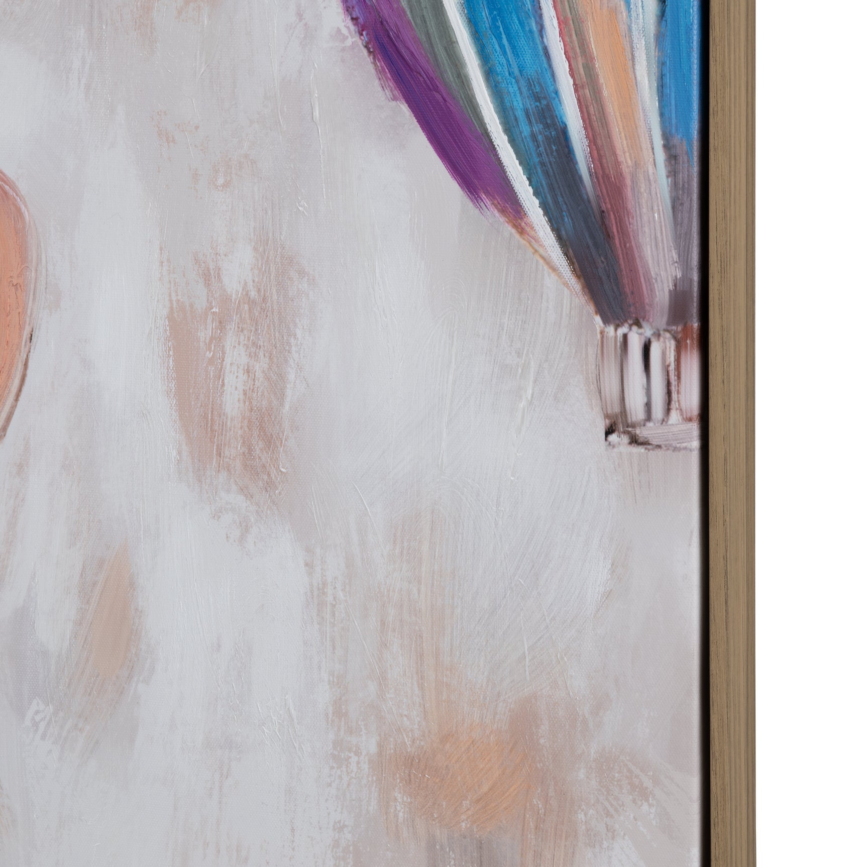 Balloons Up Blue/Orange Canvas