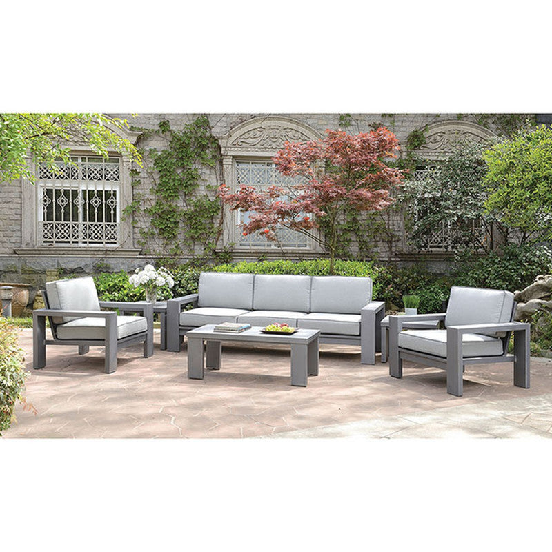 Ballyshannon Gray Outdoor Arm Chair (Set of 2) - Ornate Home