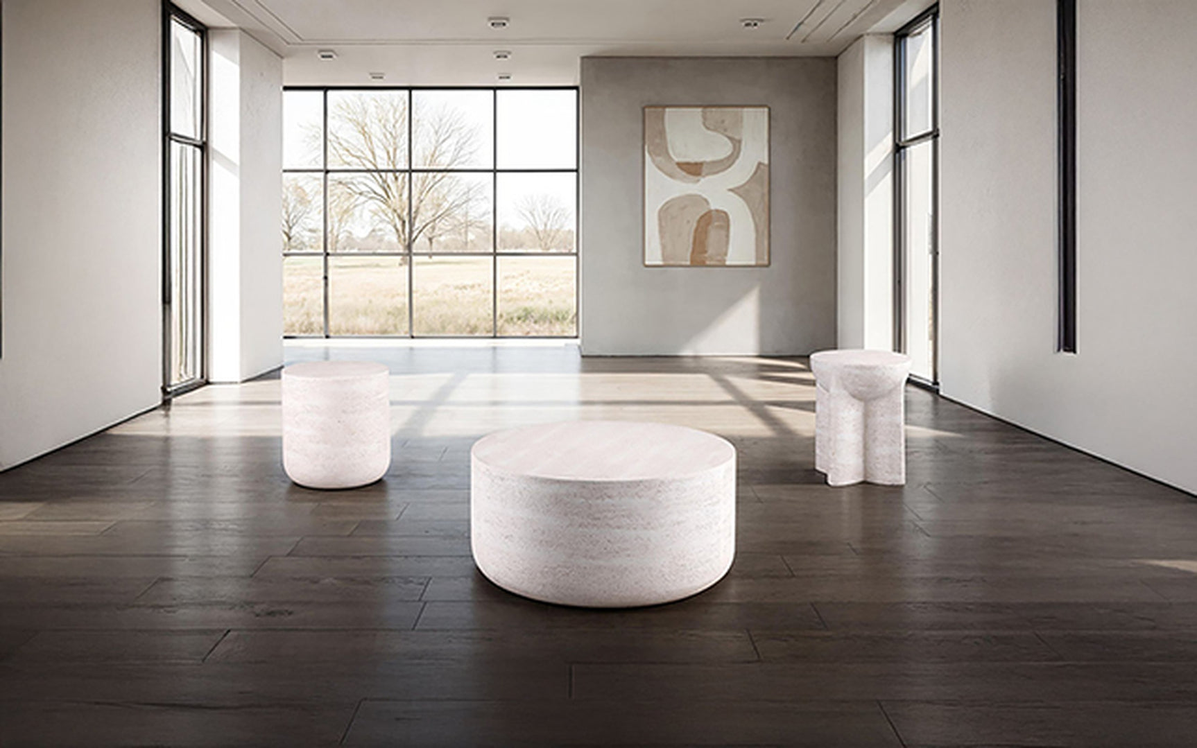 Balma Off-White End Table - Ornate Home