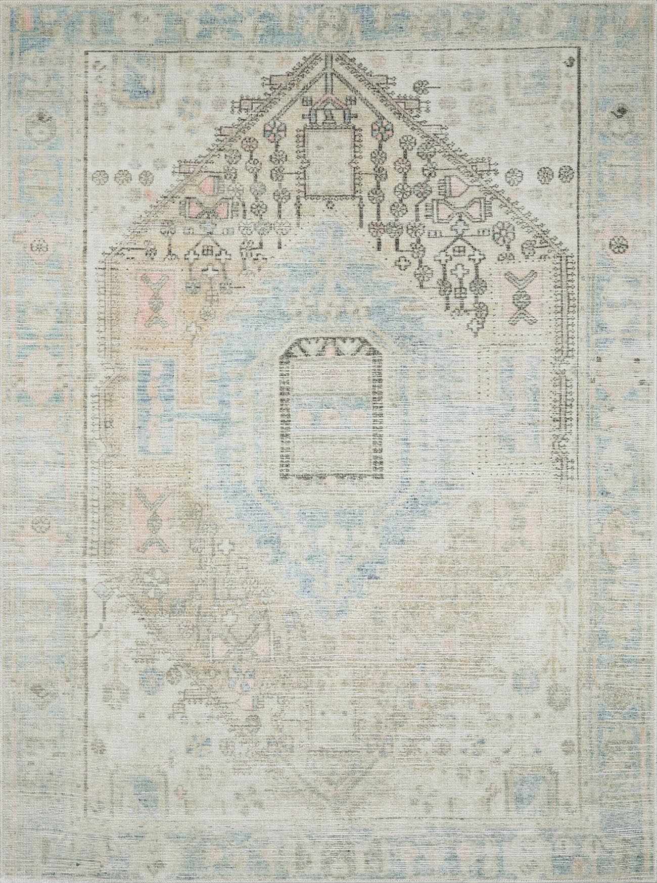 Baloy Vintage Washable Rug - Clearance - Ornate Home