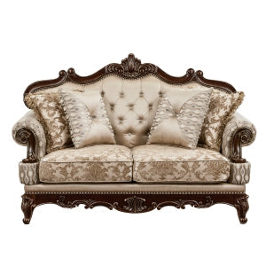 Balthasar Brown Loveseat - Ornate Home