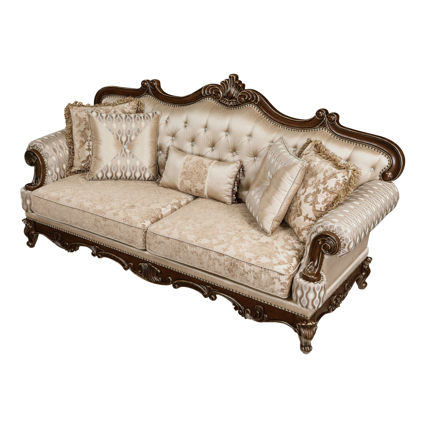 Balthasar Brown Sofa - Ornate Home