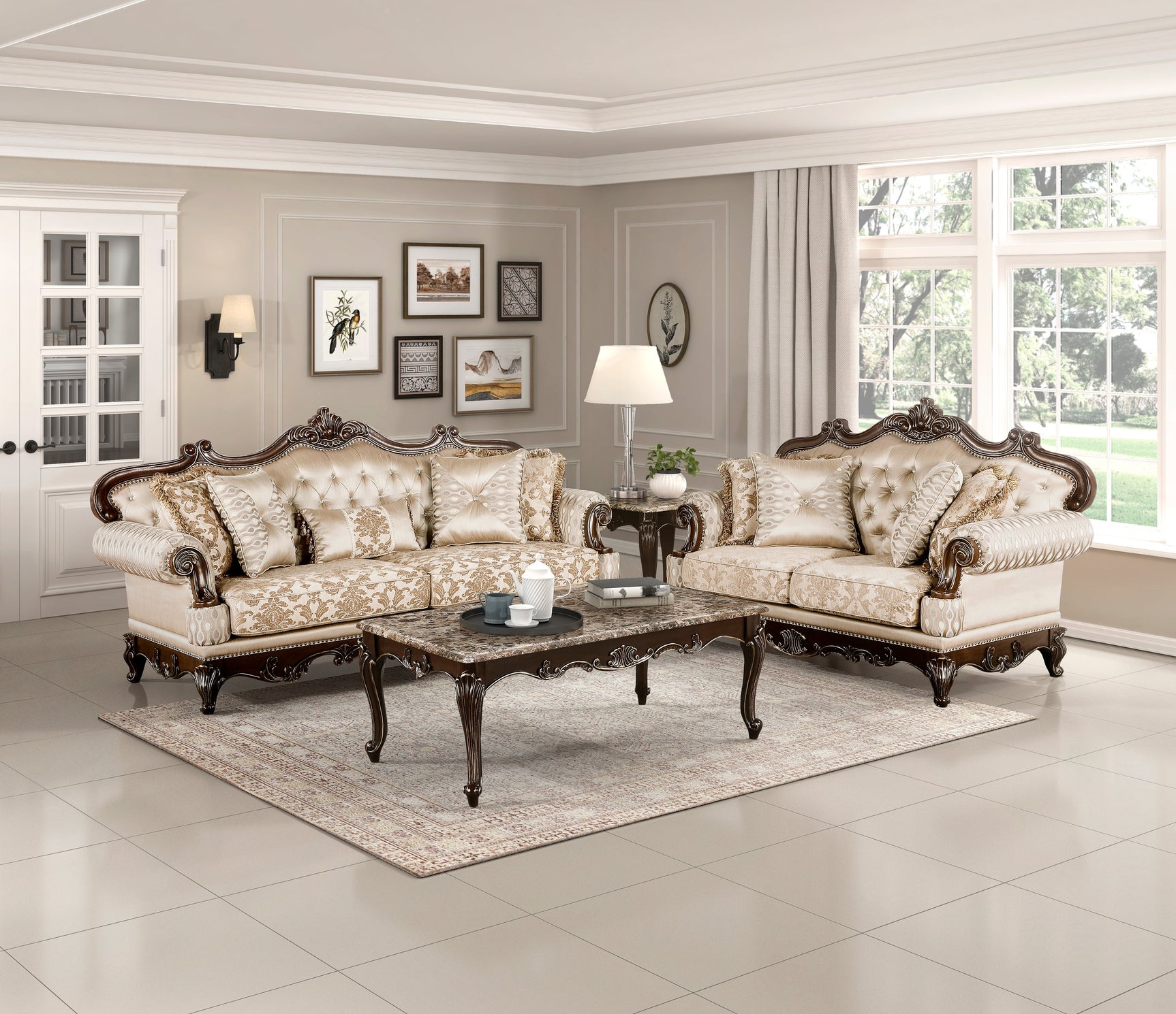 Balthasar Brown Sofa - Ornate Home