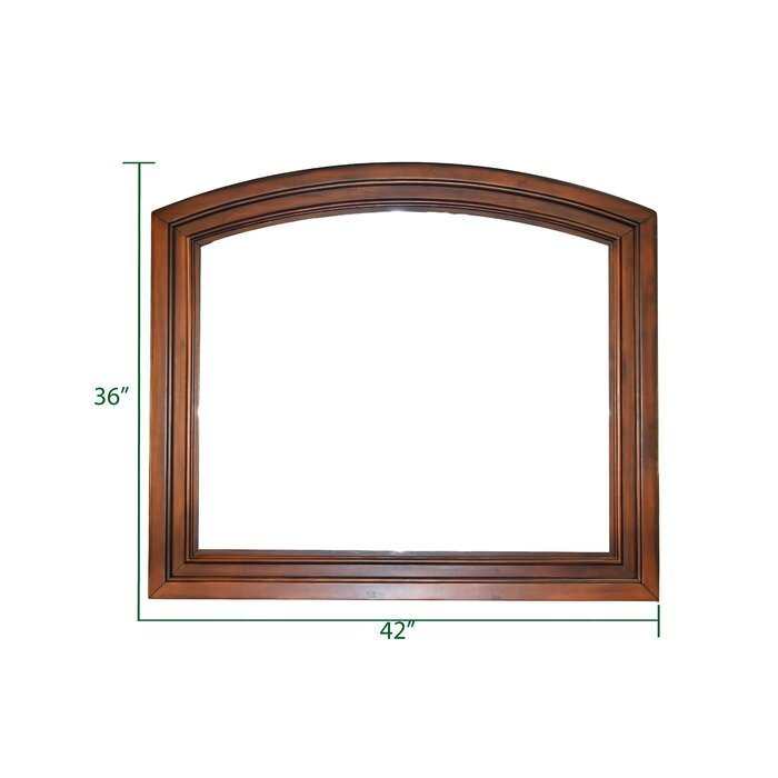 Baltimore Dark Walnut Bedroom Mirror - Ornate Home