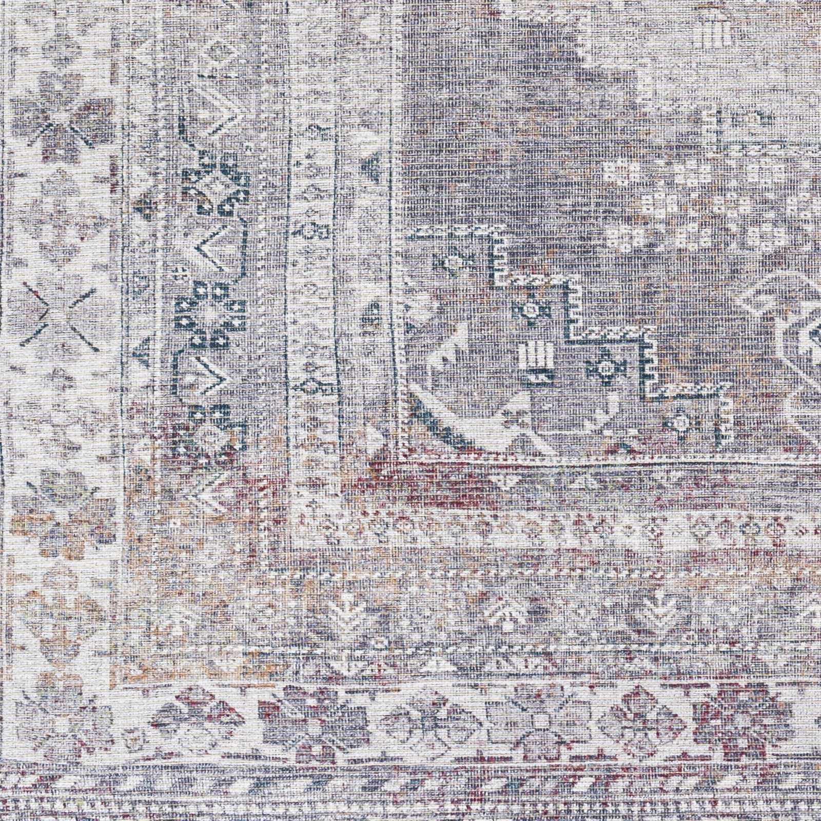 Baltinglass Gray Washable Rug - Clearance - Ornate Home