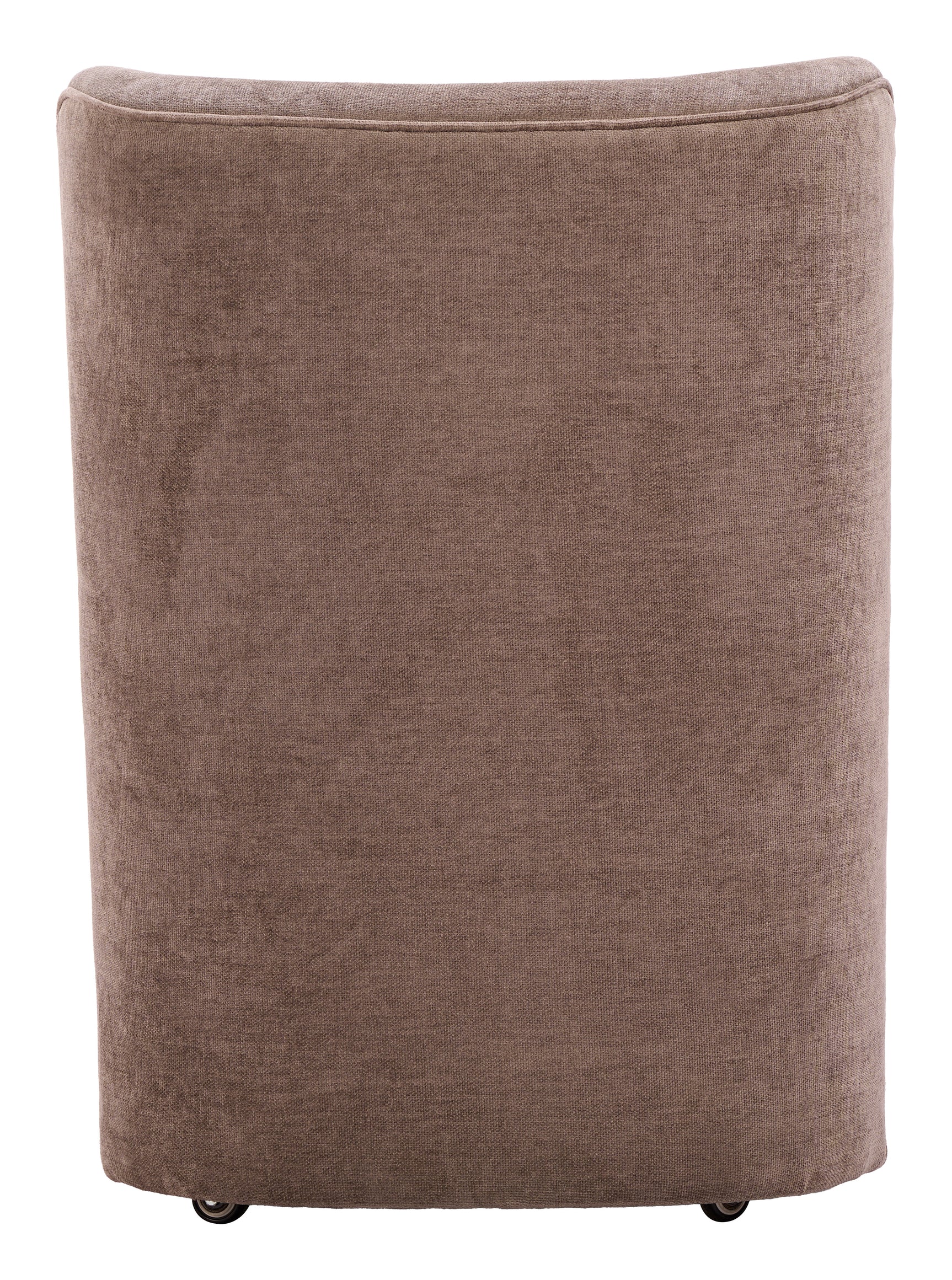 Bambun Taupe Dining Chair with Wheels