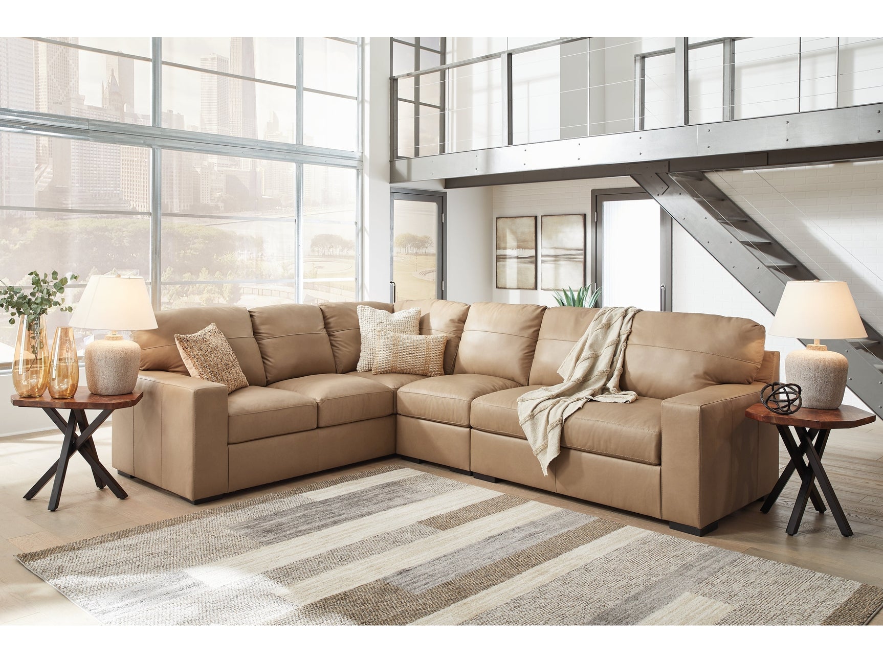 Bandon Toffee 3-Piece Sectional - Ornate Home