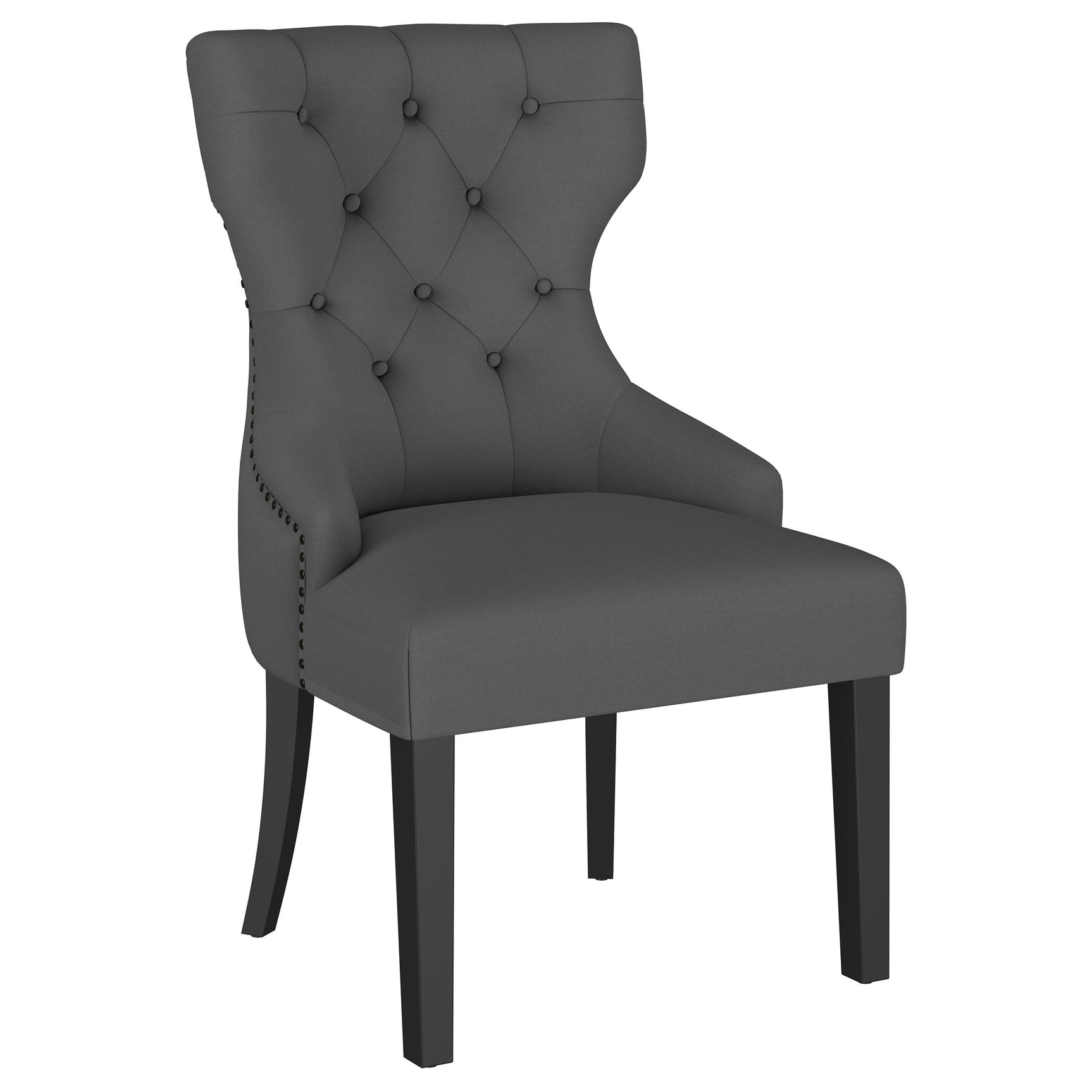 Baney Grey / Distressed Black Side Chair - Ornate Home
