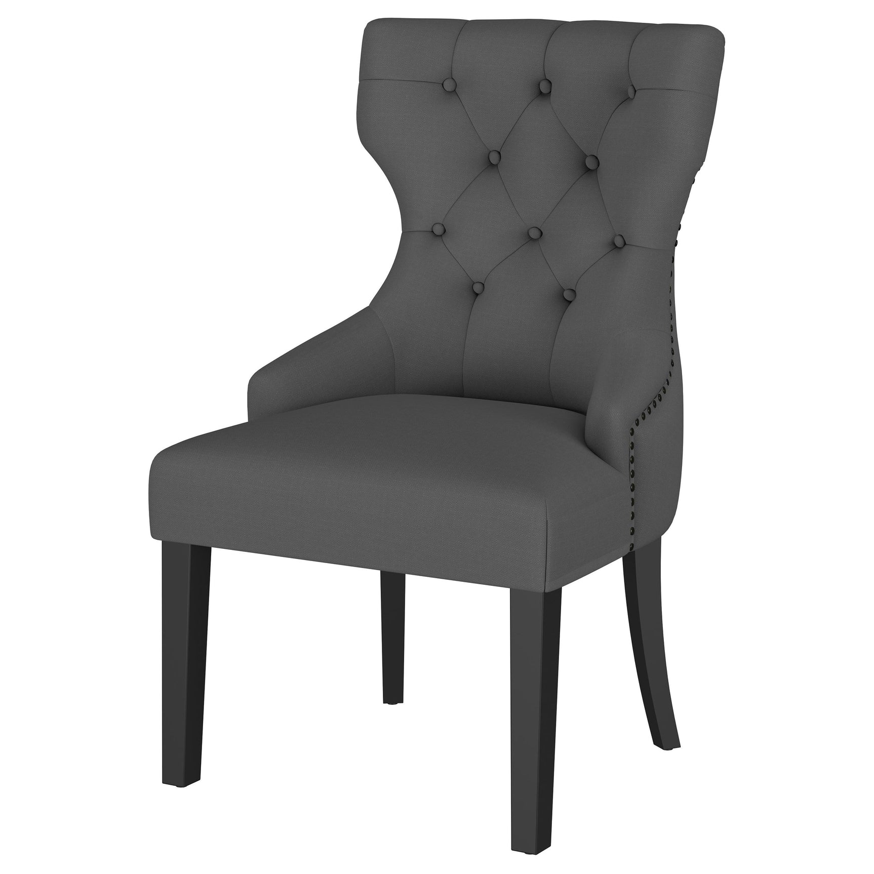 Baney Grey / Distressed Black Side Chair - Ornate Home