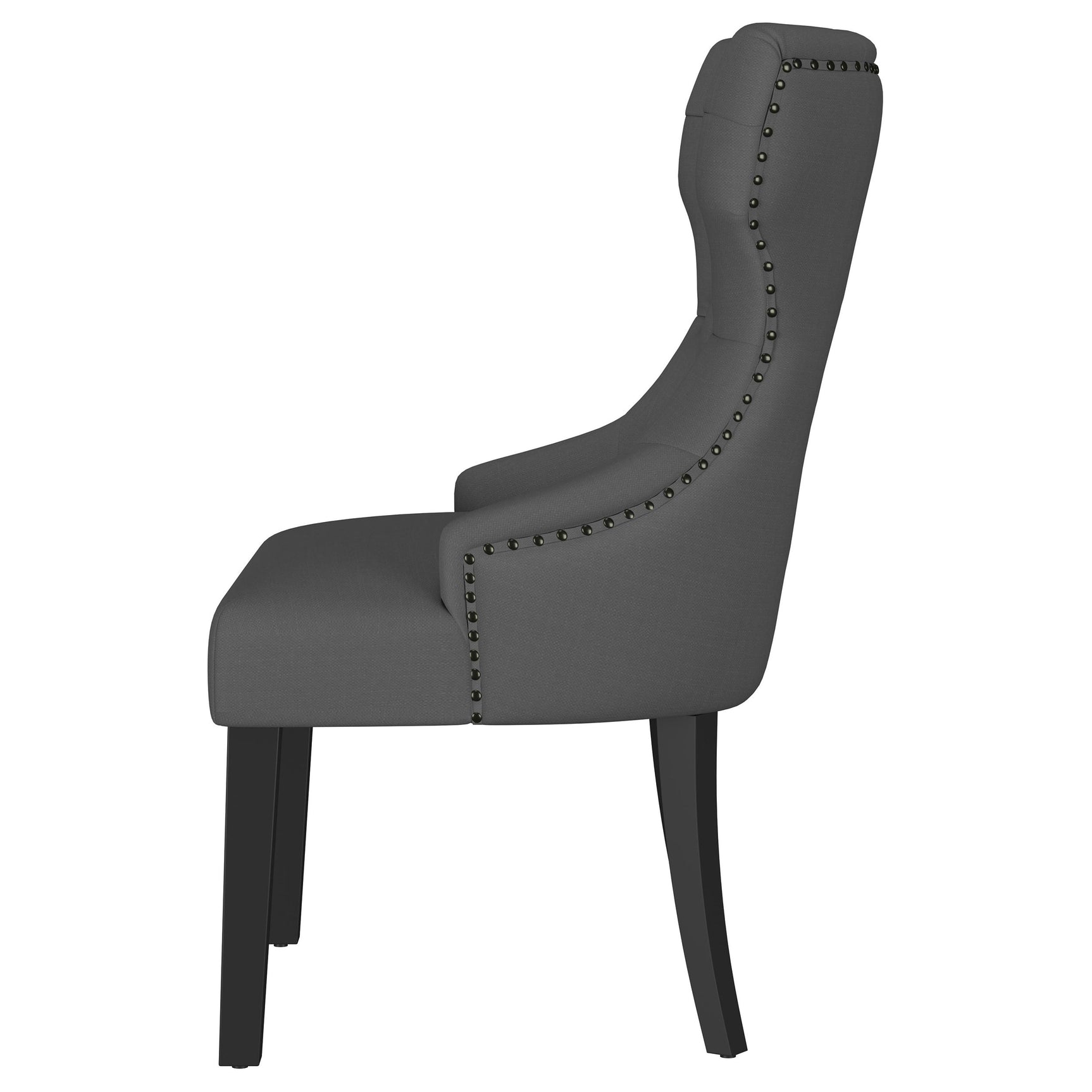Baney Grey / Distressed Black Side Chair - Ornate Home