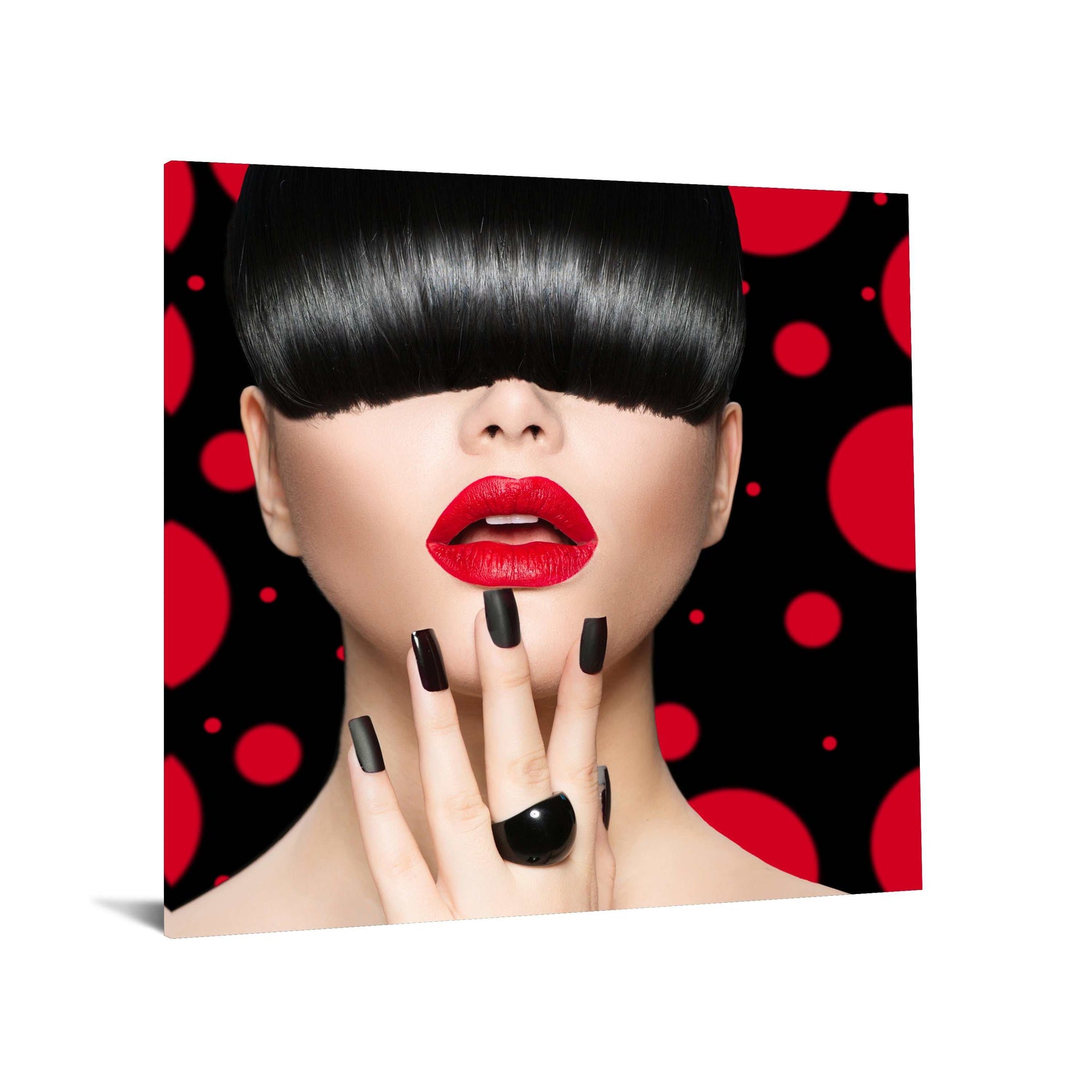 Bangin Tempered Glass w / Foil & Rhinestones Wall Art - Ornate Home