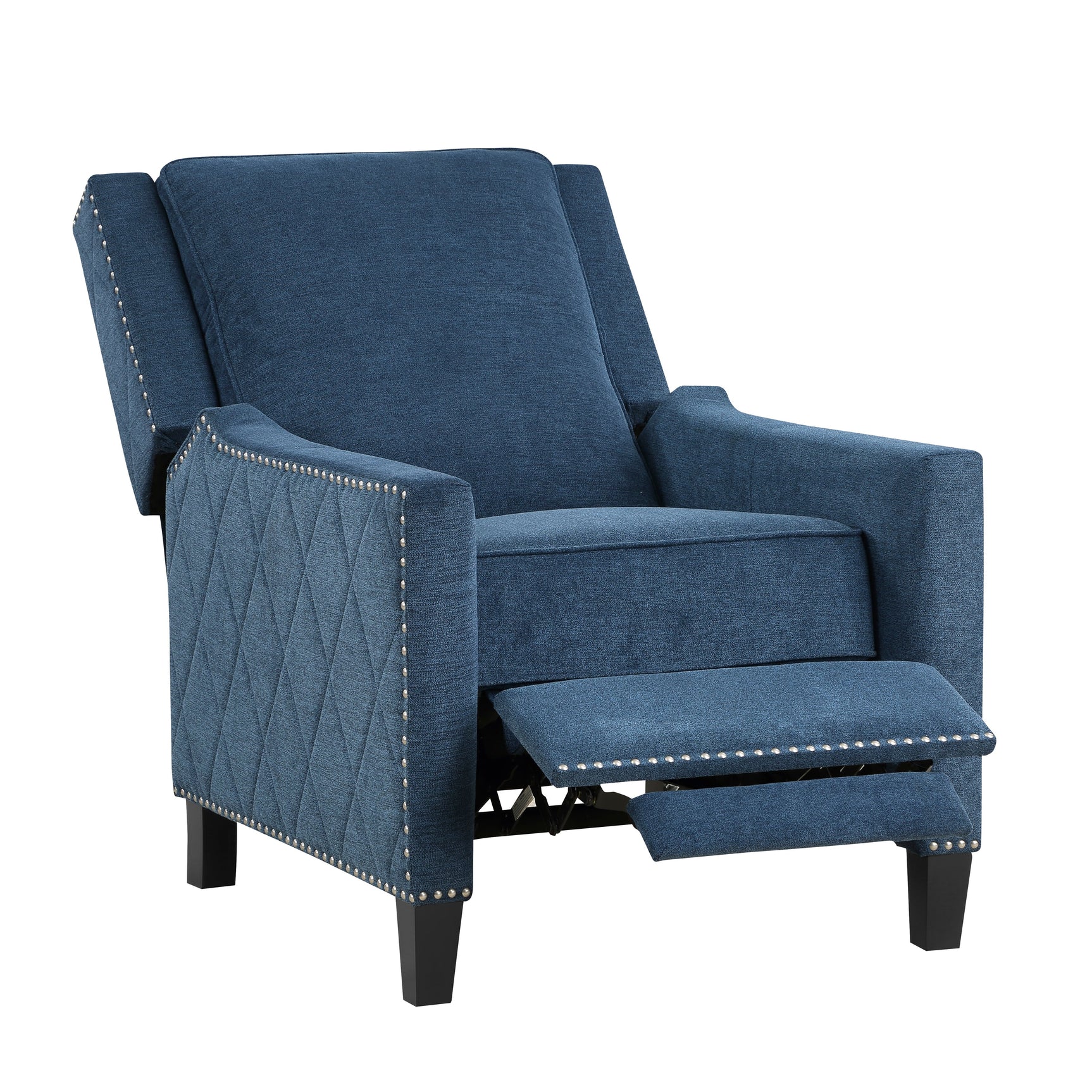 Banks Blue Reclining Chair - Ornate Home