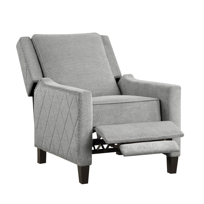 Banks Gray Reclining Chair - Ornate Home