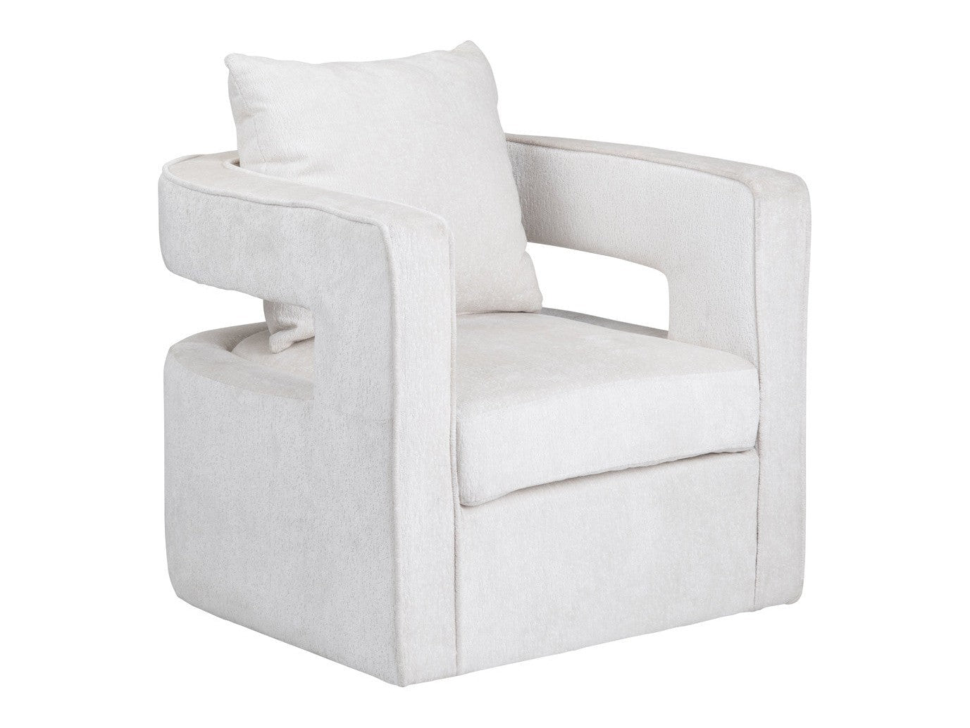 Banks White Accent Chair - Ornate Home