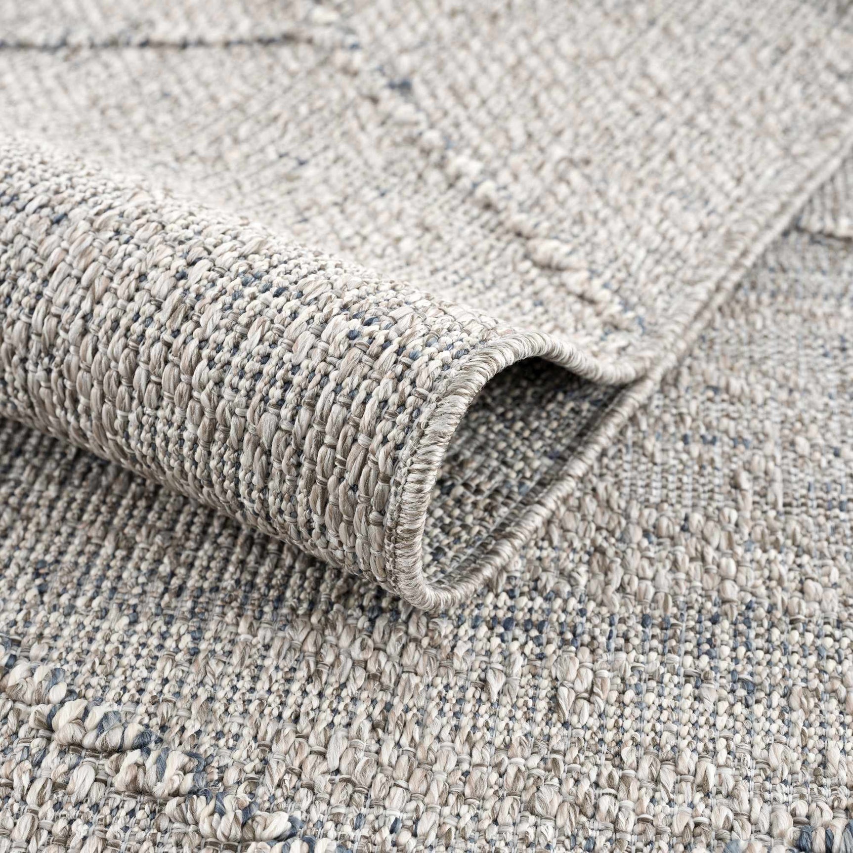 Baqer Taupe & Gray Textured Performance Outdoor Rug - Clearance - Ornate Home