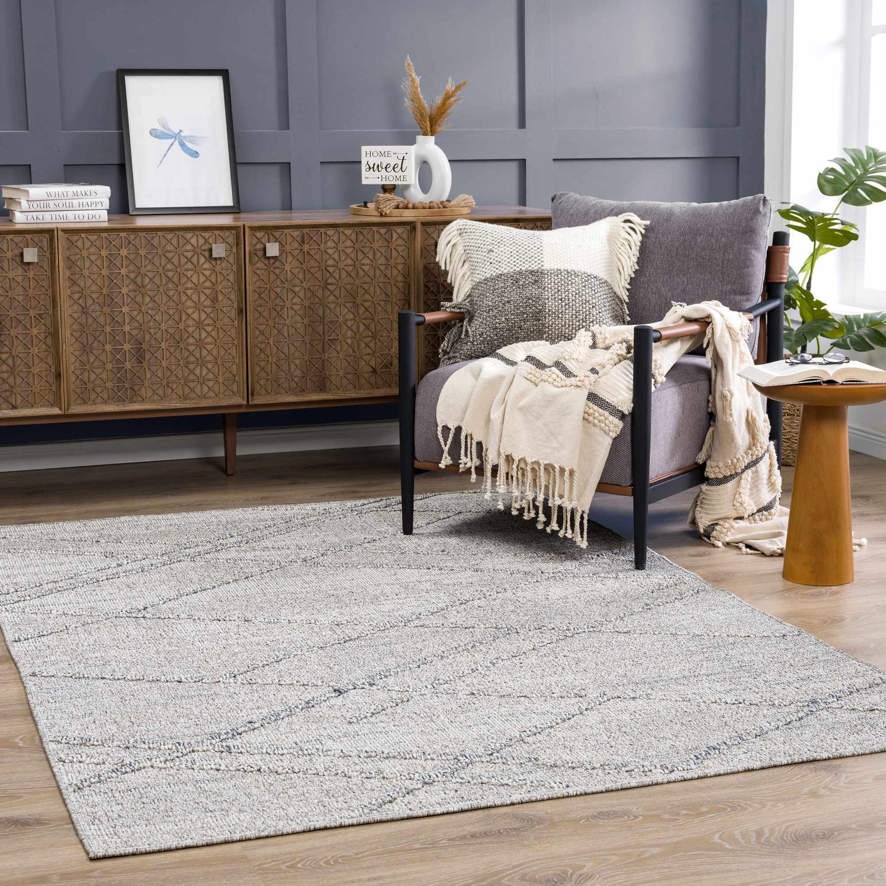 Baqer Taupe & Gray Textured Performance Outdoor Rug - Clearance - Ornate Home