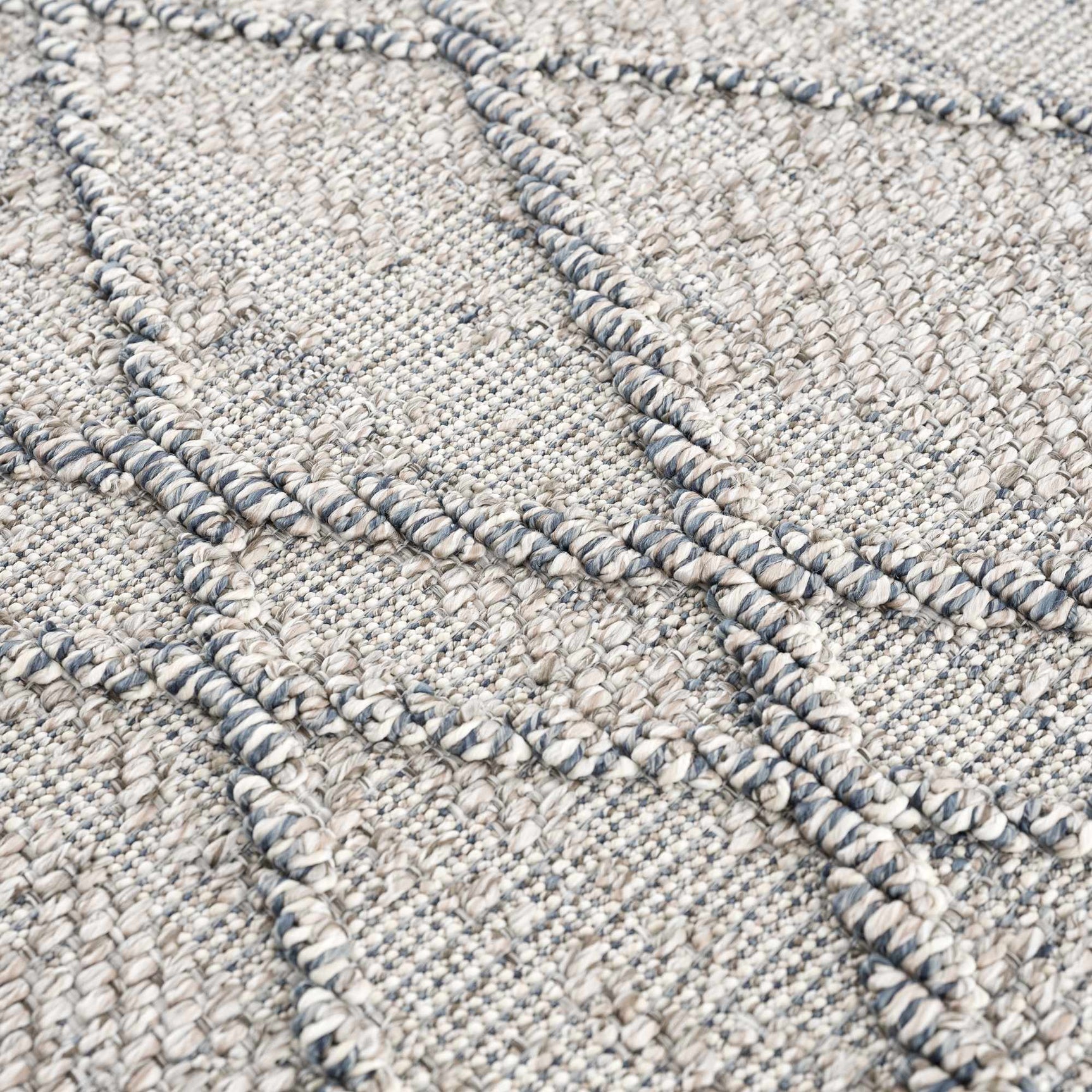 Baqer Taupe & Gray Textured Performance Outdoor Rug - Clearance - Ornate Home