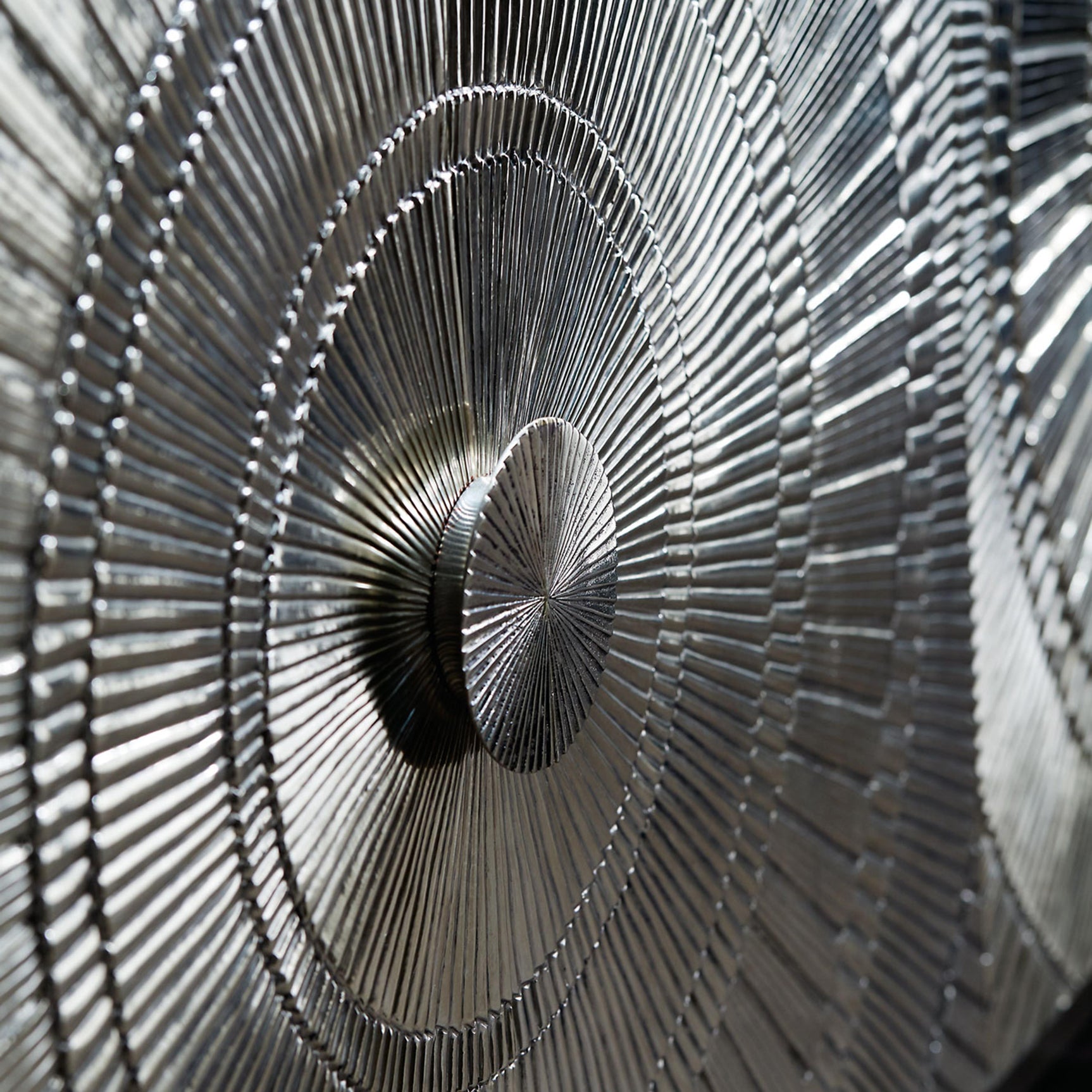 Barcelona German Silver Entertainment Credenza - Ornate Home