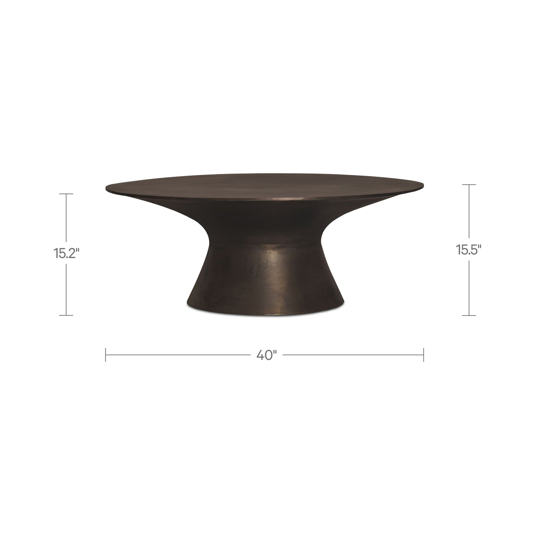 Bardo Deep Bronze Outdoor Coffee Table - Ornate Home