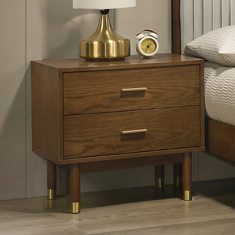 Bardot Walnut 4 Pc Queen Bedroom Set - Ornate Home