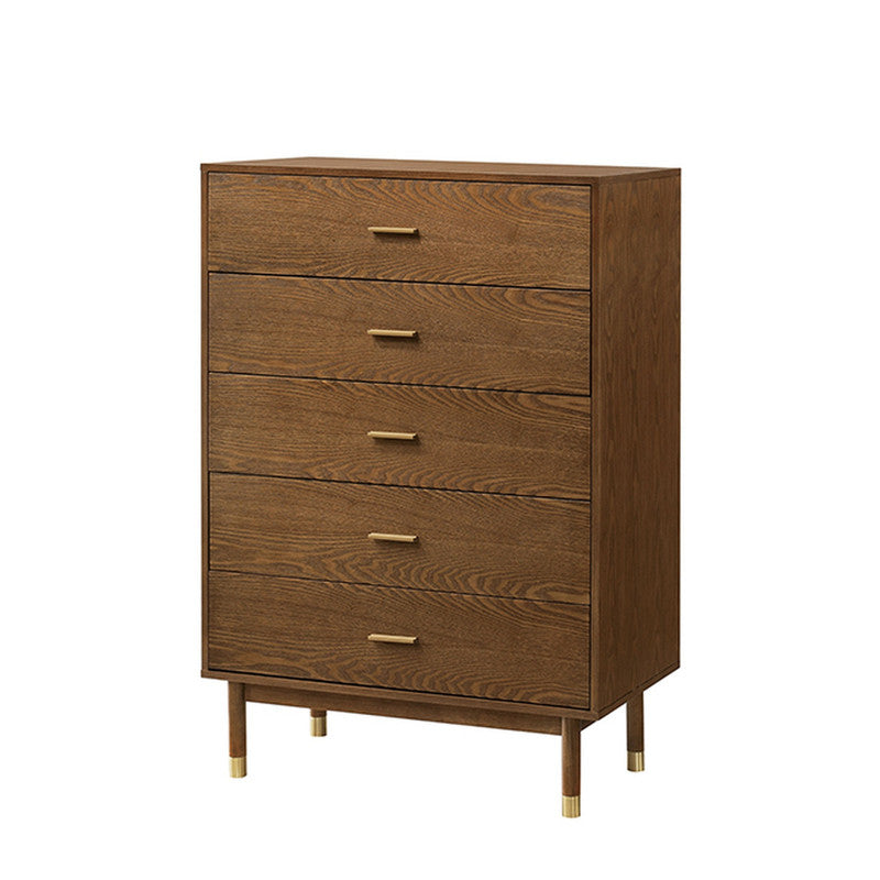 Bardot Walnut 5 Pc. Queen Bedroom Set - Ornate Home